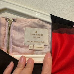 Kate Spade Red and Black Dress